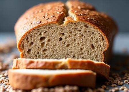 Volkoren meergranenbrood gesneden