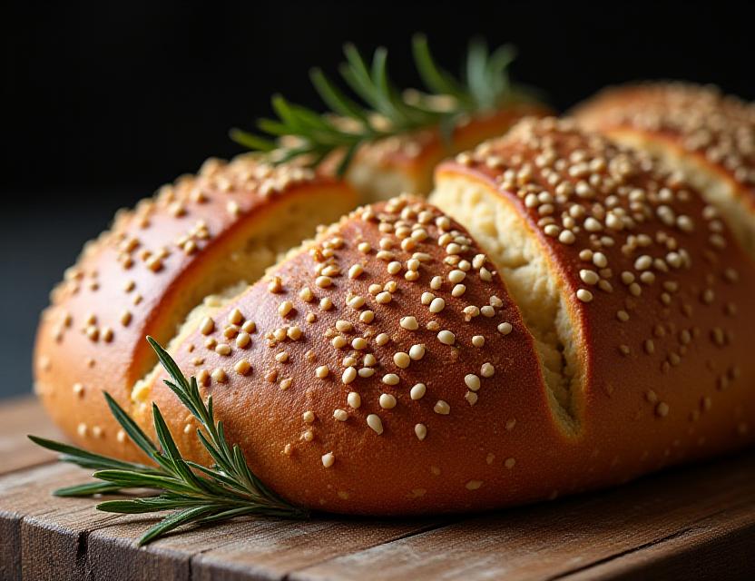 Vers gebakken sesam zuurdesembrood, vandaag's dagspecial
